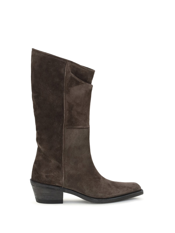 Khaite Upper: 100% suede; Sole: 100% calf leather boots in brown