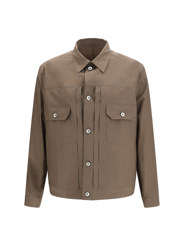 Sacai 100% Cotton jacket in taupe