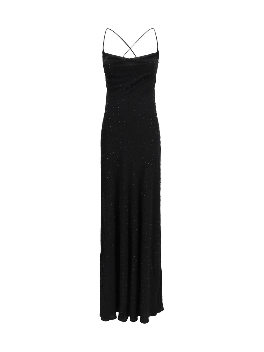 Pinko 100% Polyester dress in black