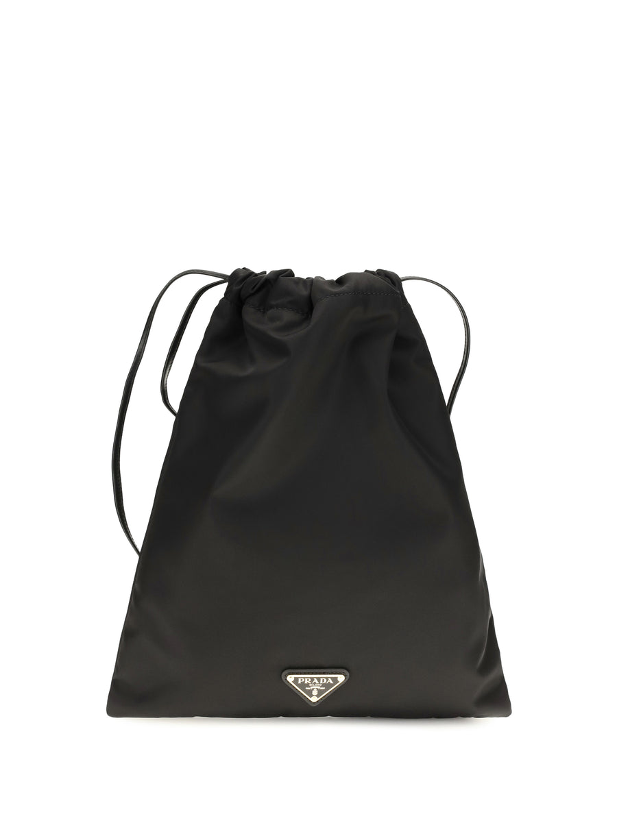 Prada 100% Polyamide (Re-Nylon) bucket bag in black
