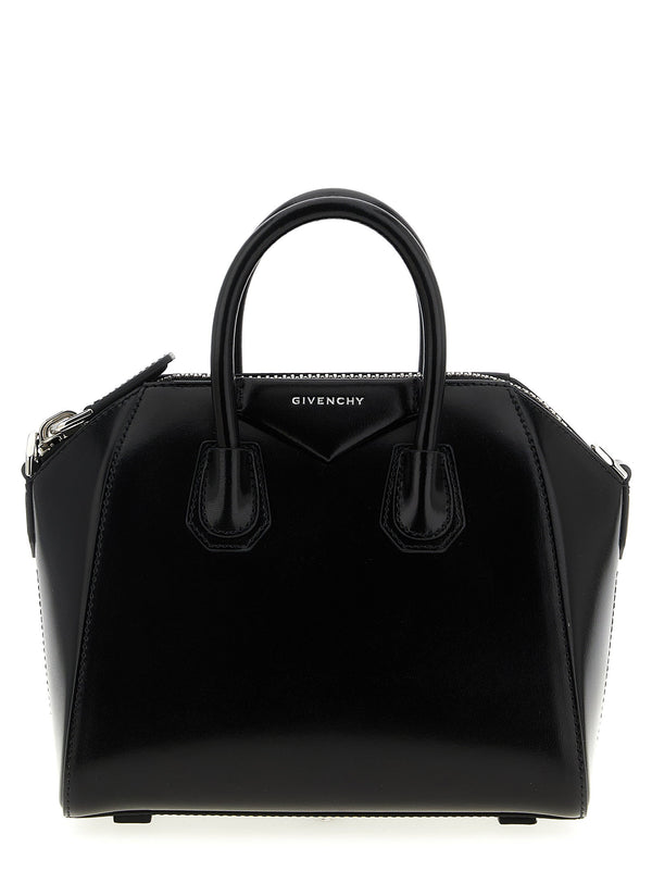 Givenchy Antigona حقيبة مقبض العلوية — أسود