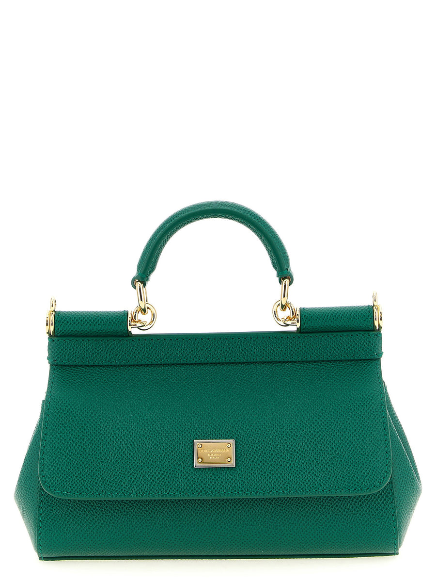Dolce & Gabbana Sicily Top Handle Bag — Green