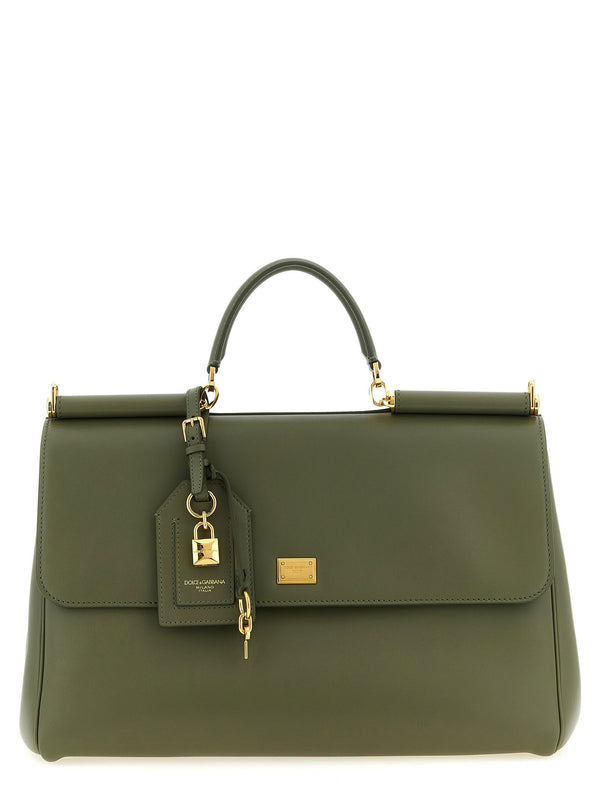 Dolce & Gabbana top handle bag in olive