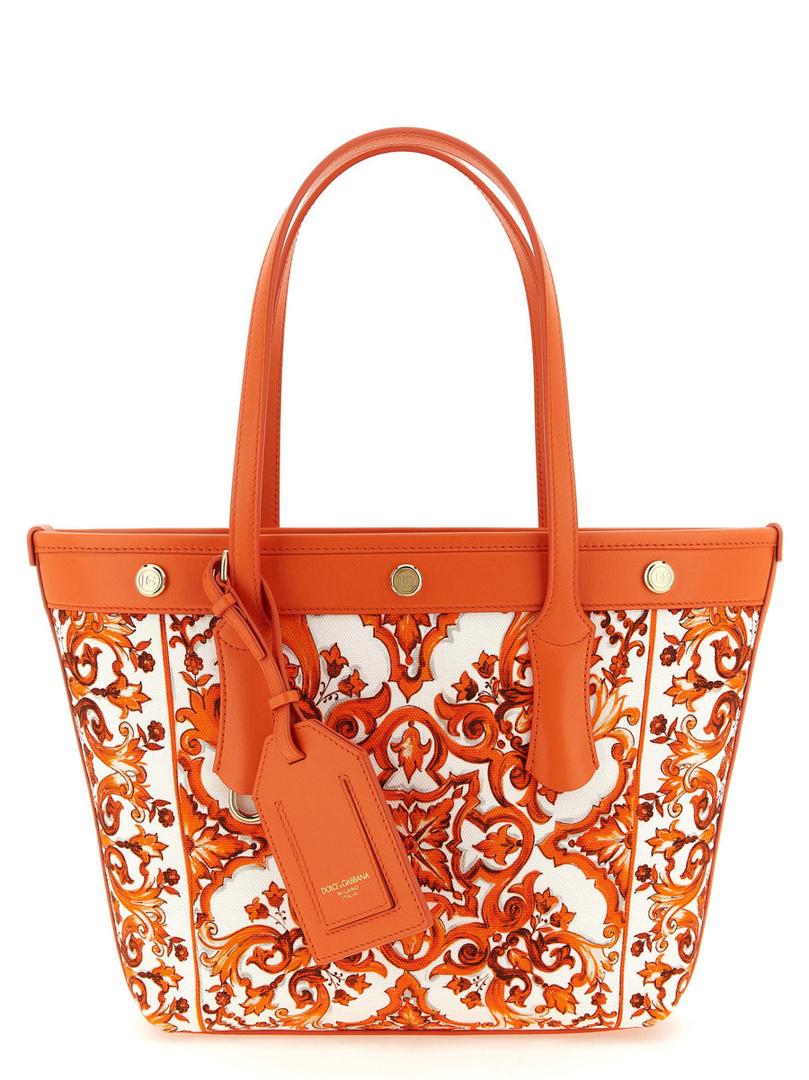 Dolce & Gabbana Atene Tote Bag — Orange