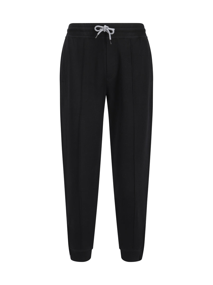 Brunello Cucinelli 64% Cotton joggers in black
