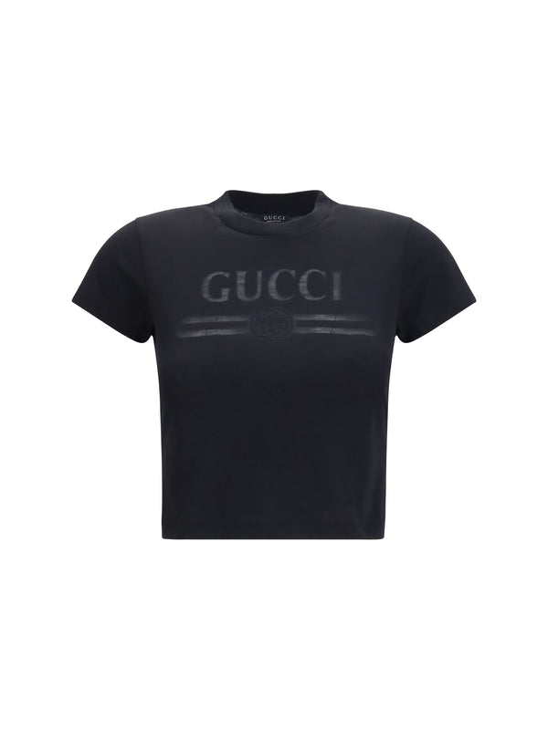 Gucci 52% cotton; 48% polyester t-shirt in black