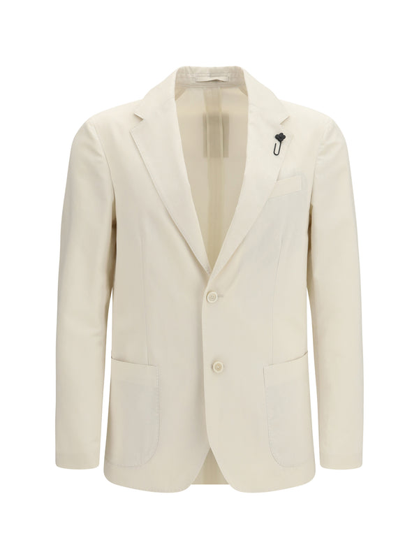 Lardini 87% Cotton blazer in beige