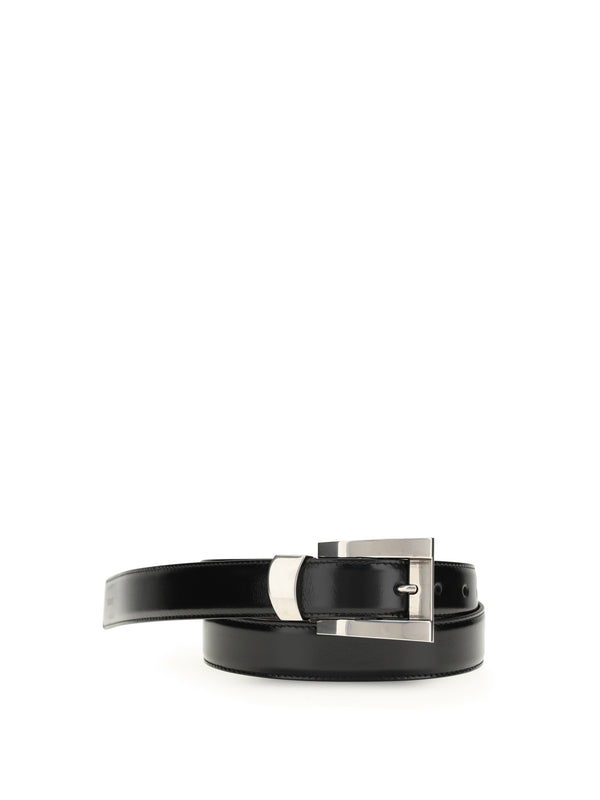 Versace 100% calf leather belt in black