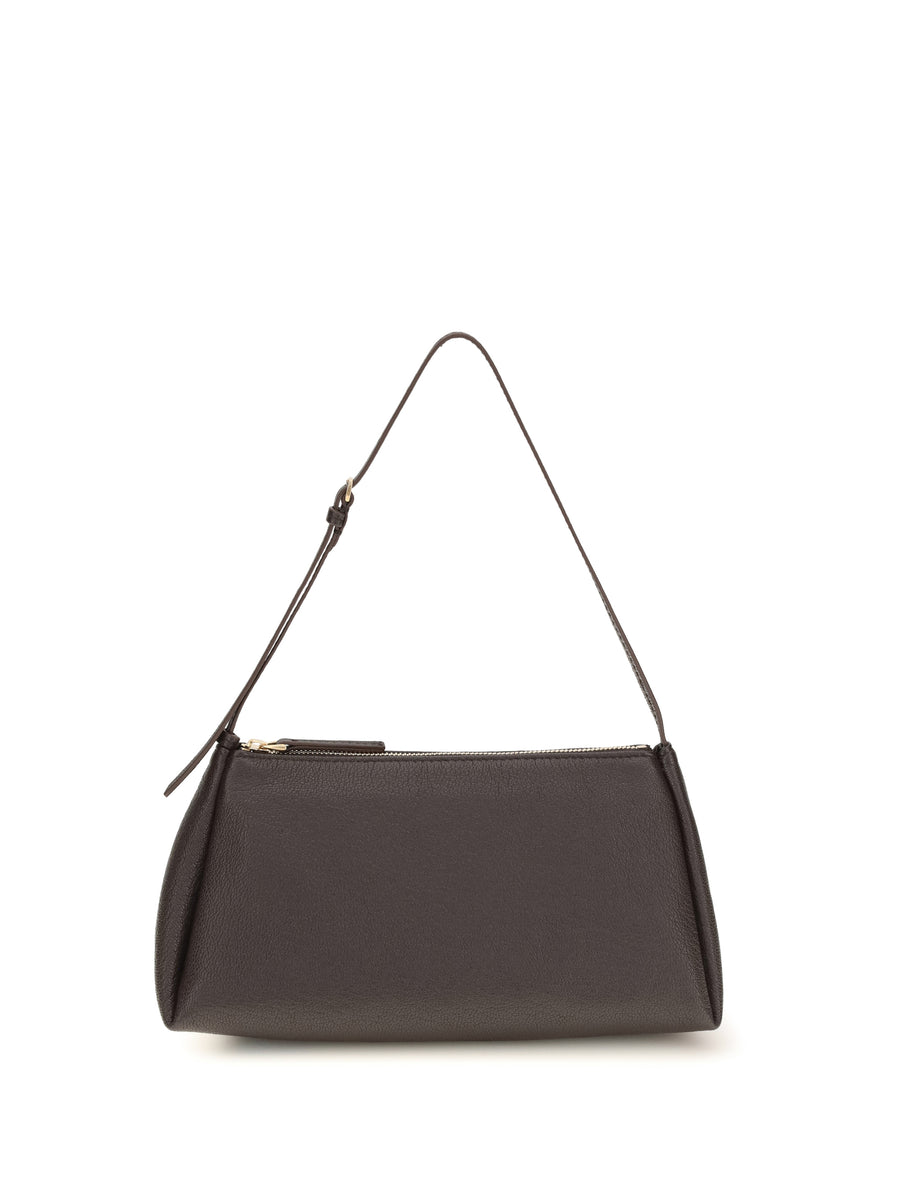 Calvin Klein 100% Calf Leather Bos Taurus shoulder bag in brown