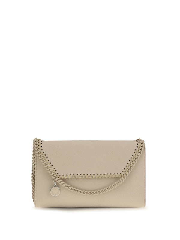 Stella McCartney 100% polyester shoulder bag in beige