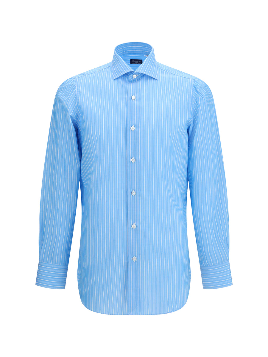Finamore 100% Cotton shirt in blue