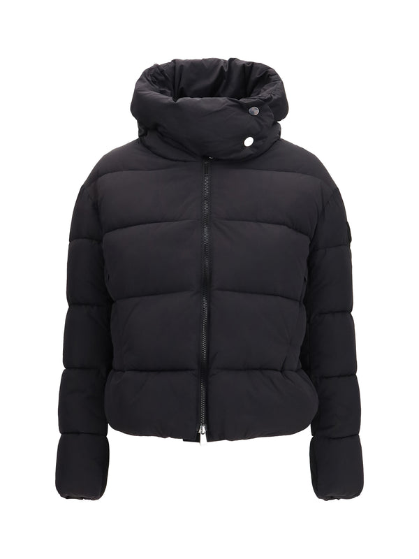 Pinko Outer: 100% Nylon; Inner: 100% Polyester down jacket in black