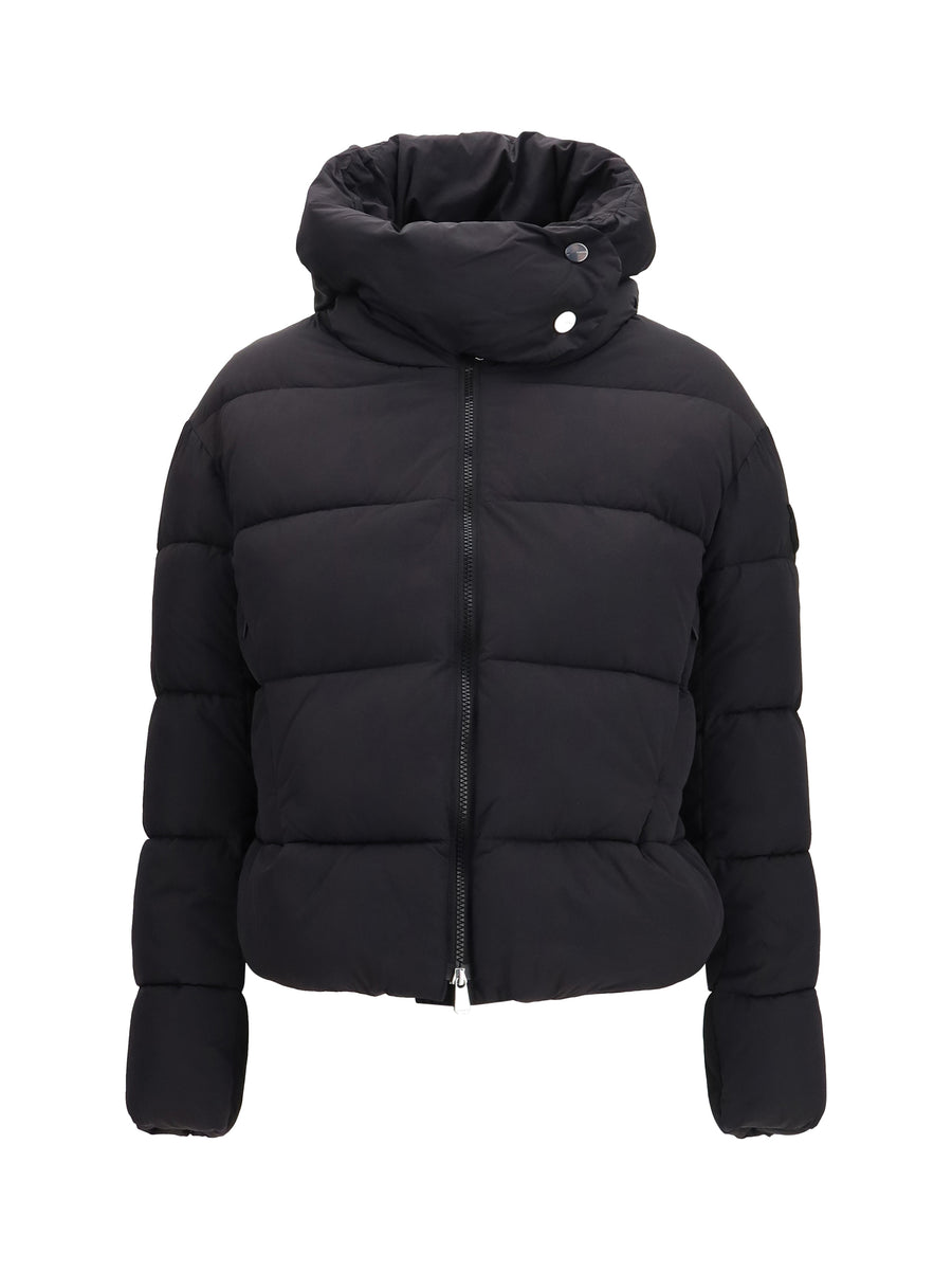 Pinko Outer: 100% Nylon; Inner: 100% Polyester down jacket in black