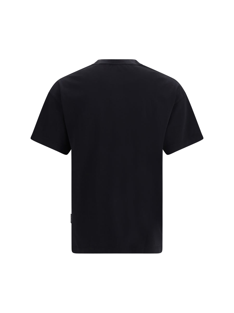 T-Shirt Stamp Logo Black-Off White Black/off Cotton T-shirts