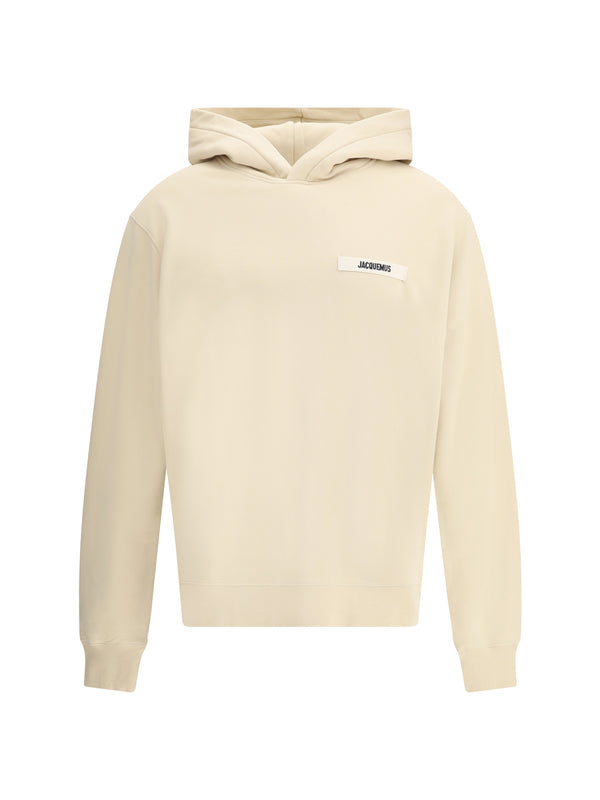 Jacquemus 100% Cotton hoodie in beige