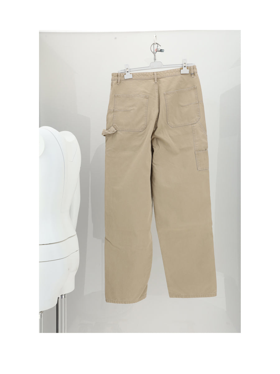 Jeans Carpenter Beige Cotton