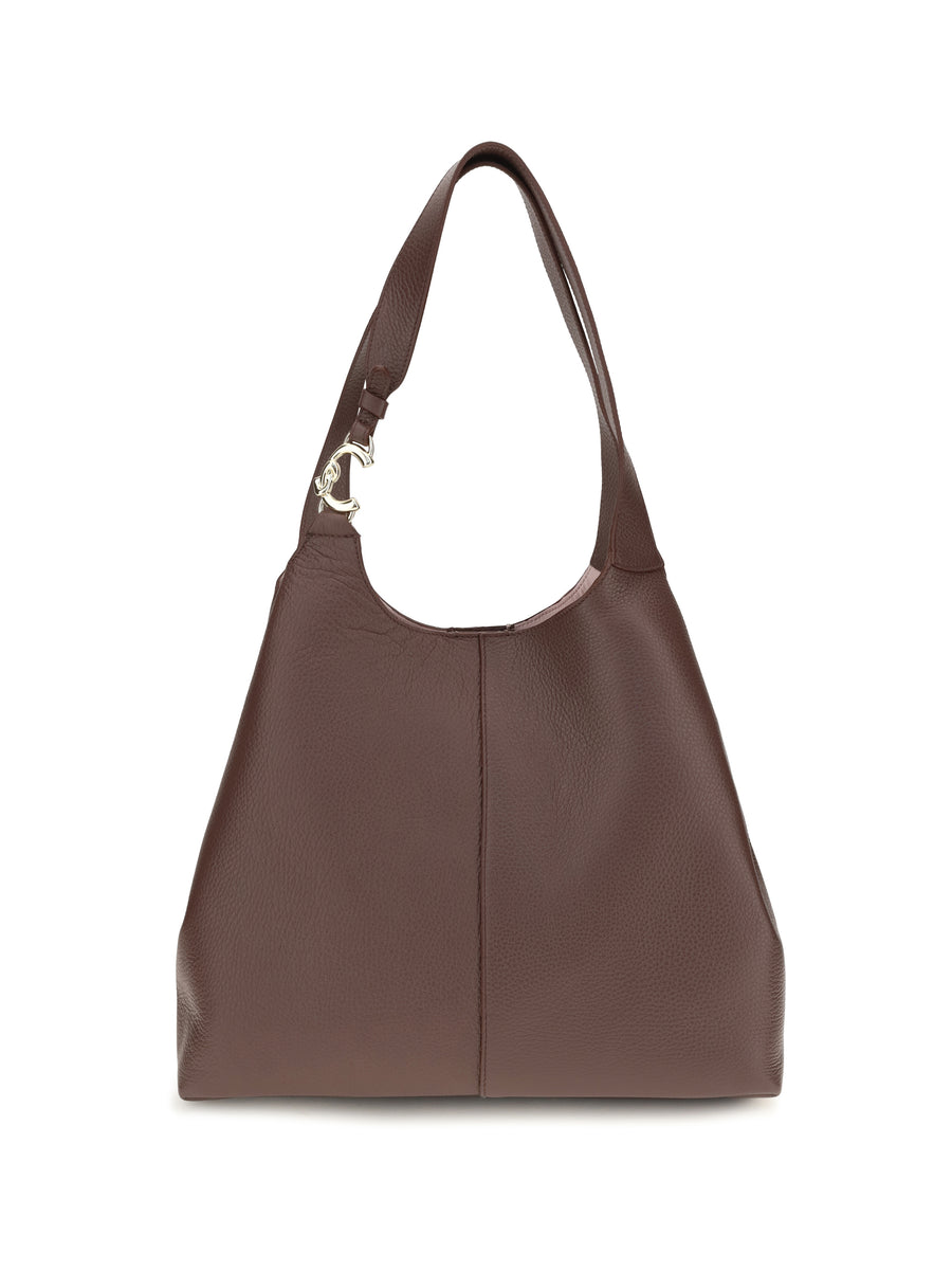 Coccinelle 100% calf leather (Bos Taurus) shoulder bag in brown