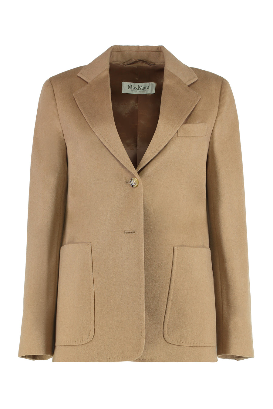Camel Fabric Blazer Blazers