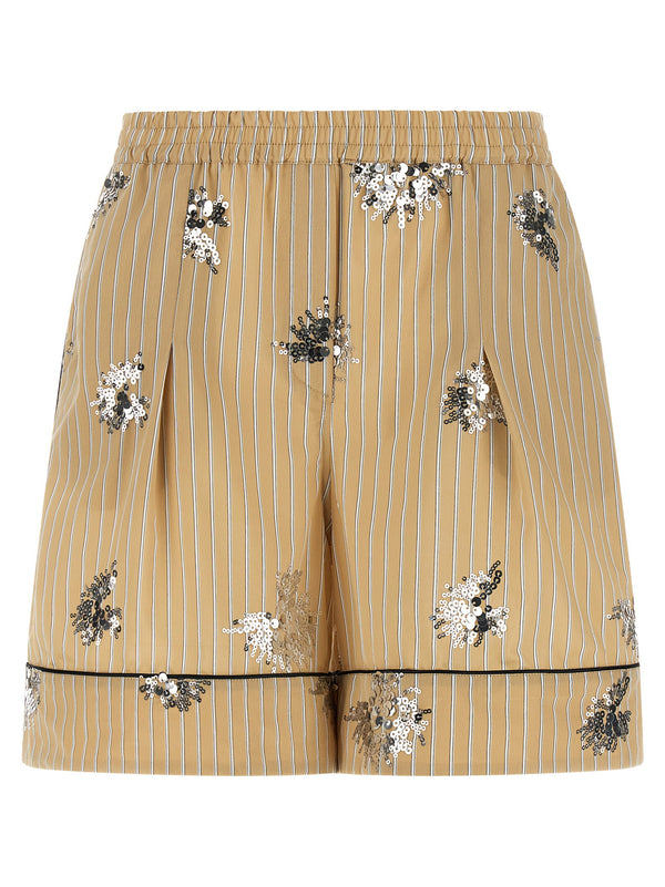 Le Twins Sole Bermuda Shorts — Beige