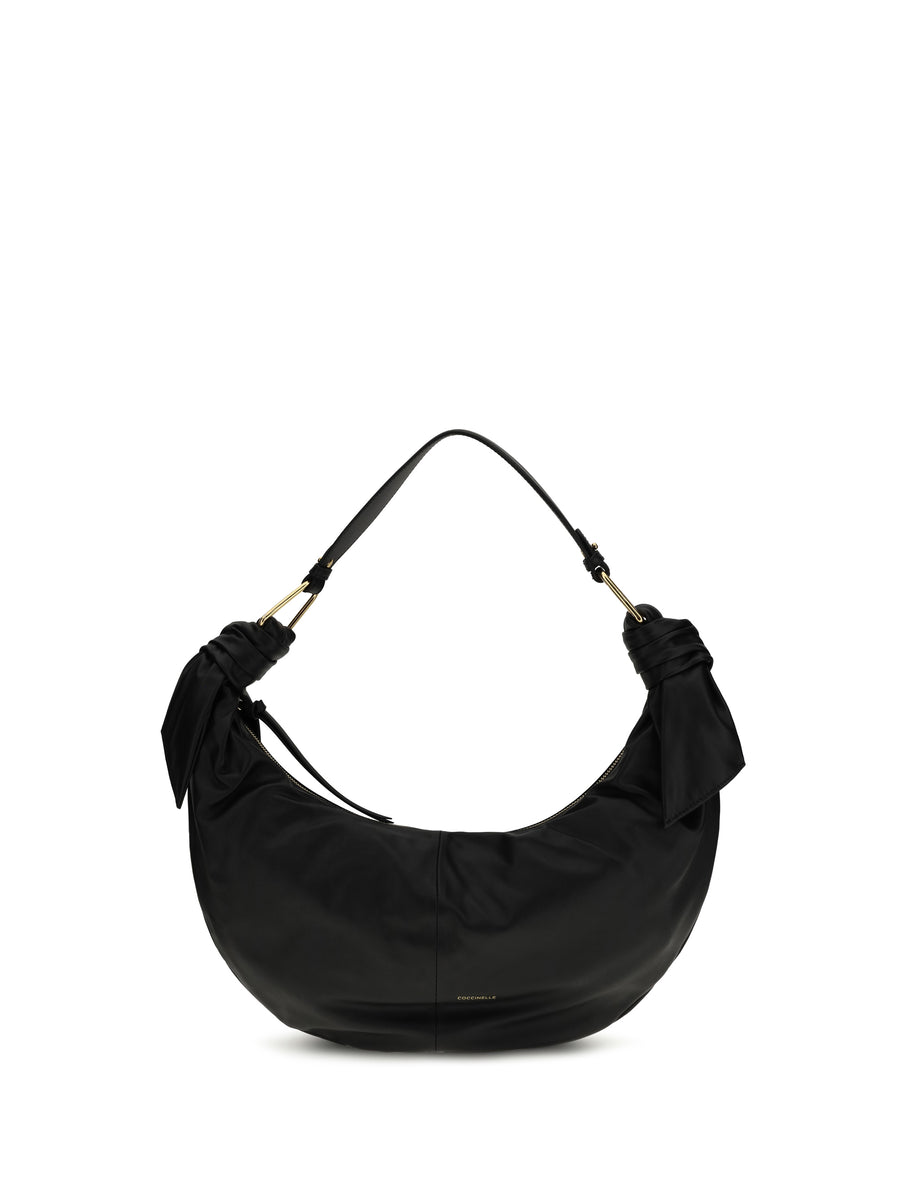 Coccinelle 100% Calf Leather (Bos Taurus) shoulder bag in black
