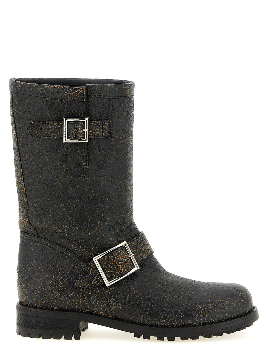 Jimmy Choo Biker Mid Boot — Black