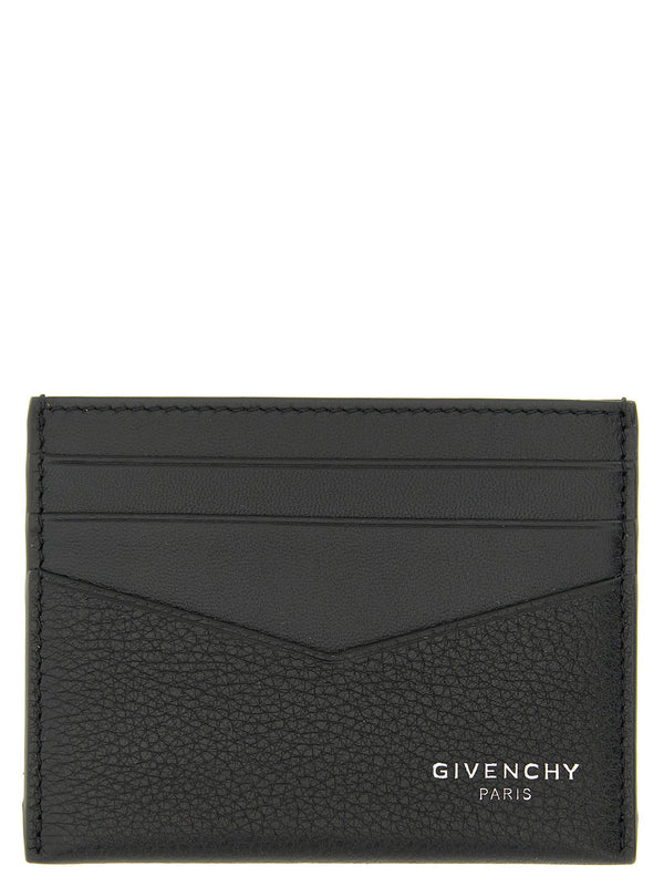 حافظة بطاقة من Givenchy بتصميم مطرق جلد — أسود