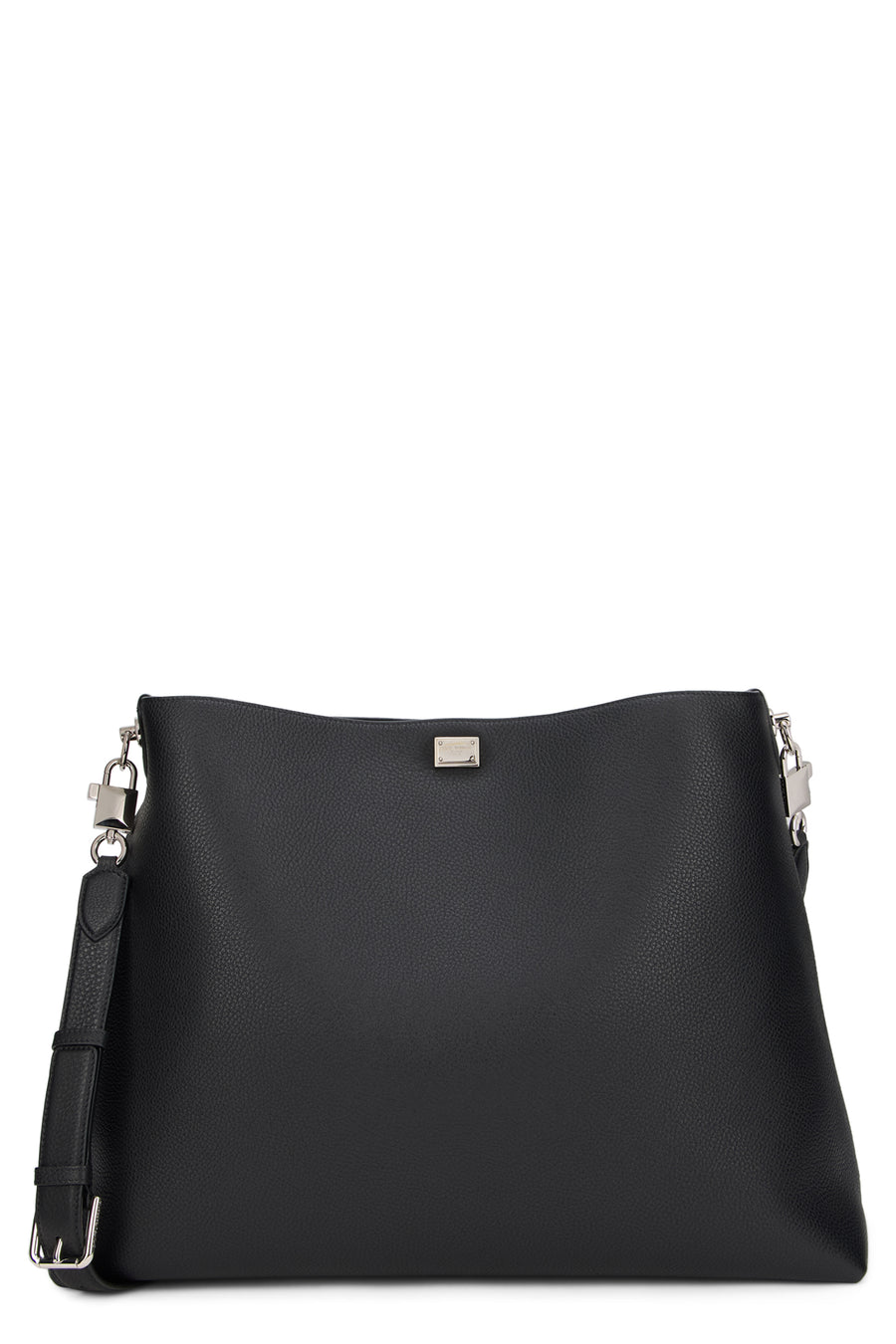 Tote Bag Vittoria Black Leather Calfskin