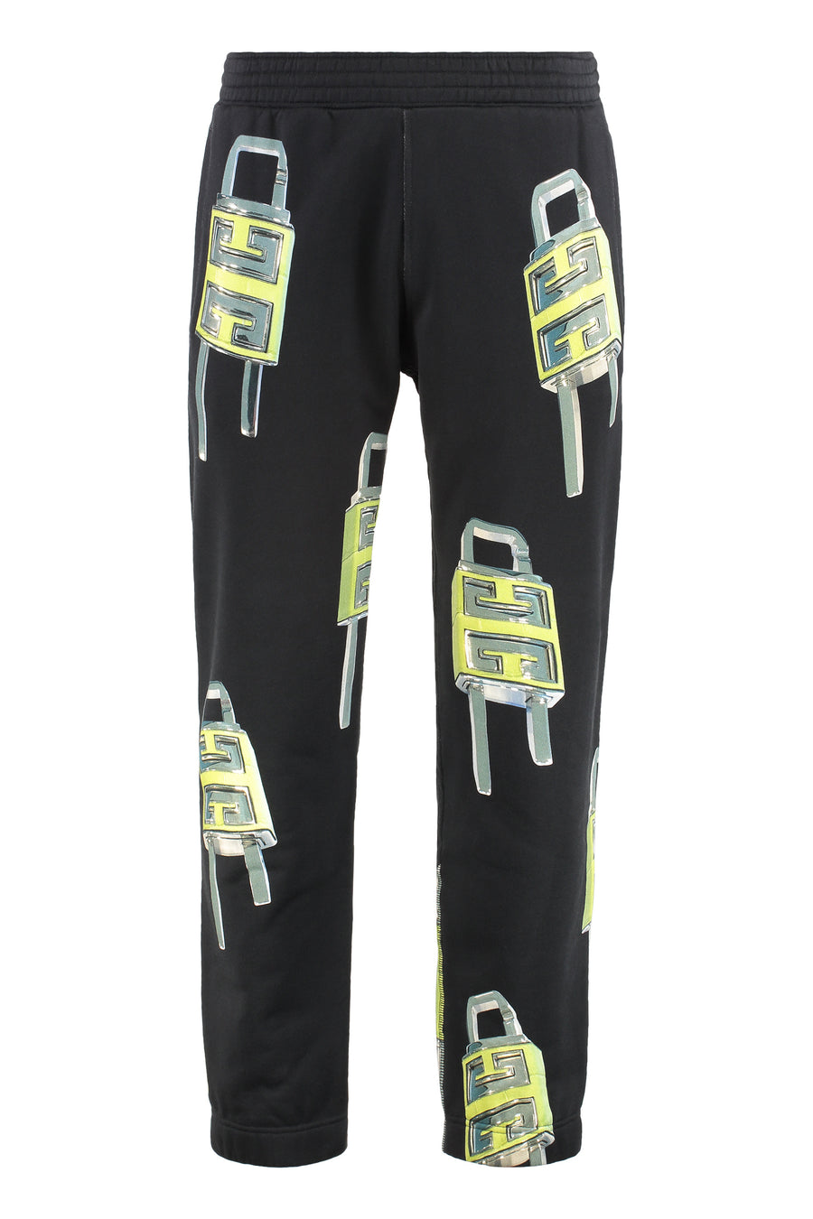 Black Cotton Track Pants