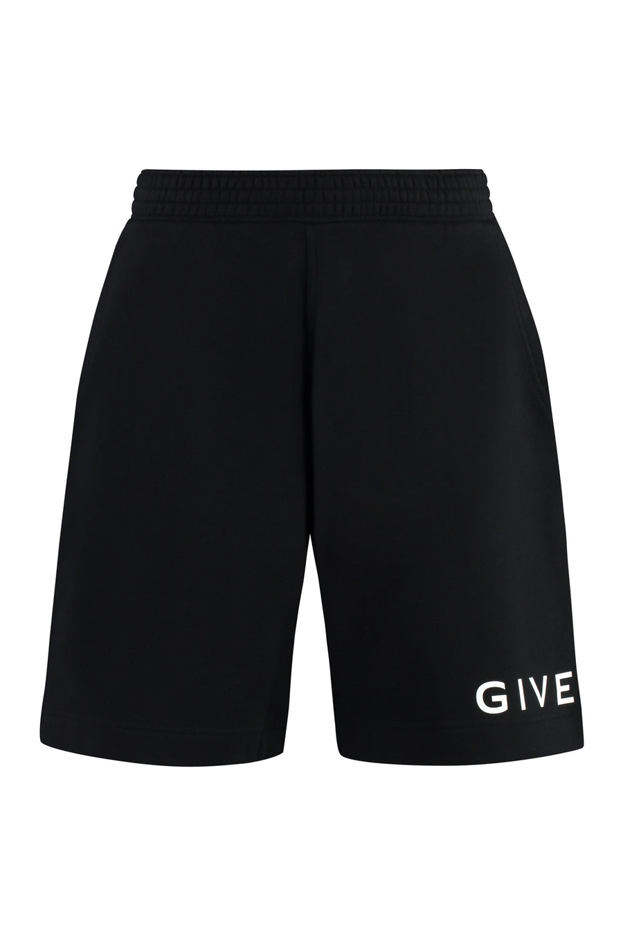 Mens Cotton Fleece Shorts Black