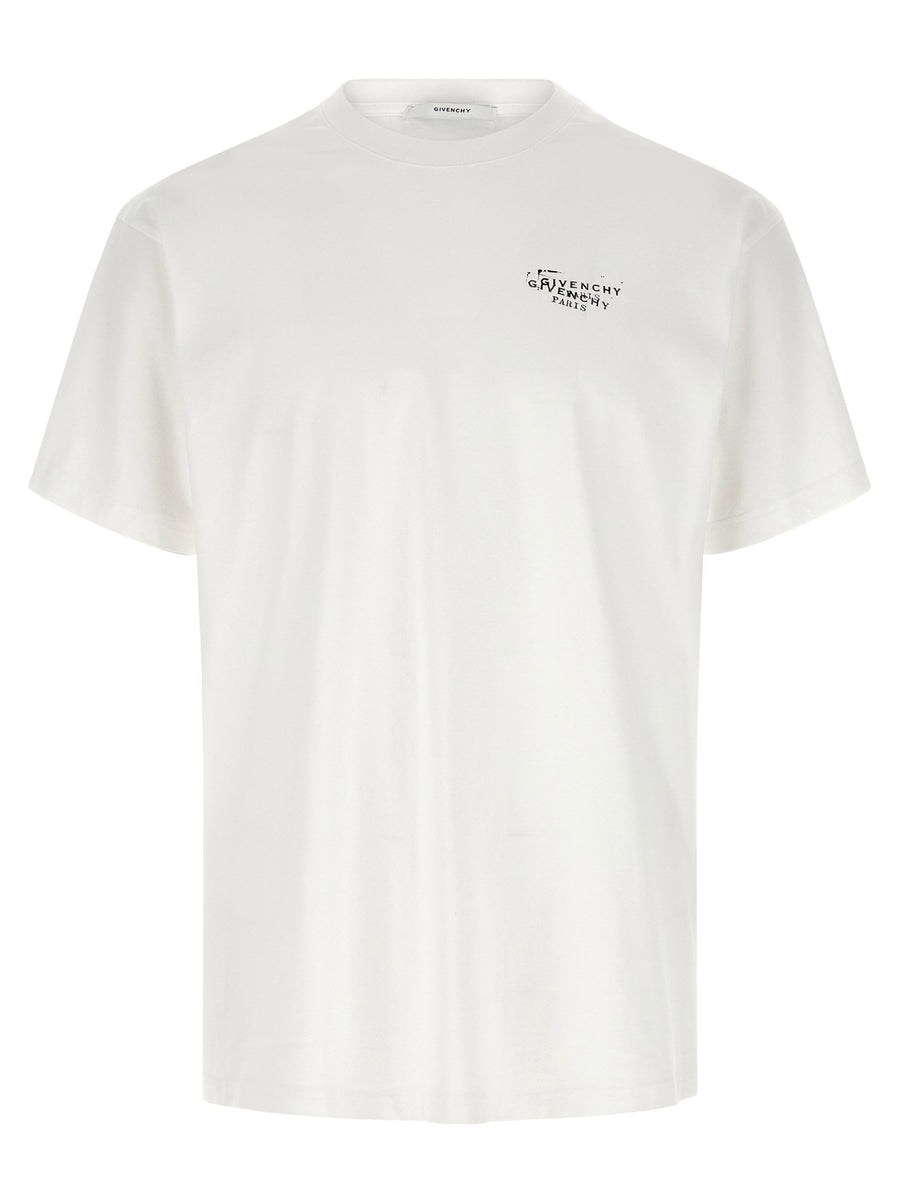 Givenchy Logo-Stamped Cotton T-Shirt — White
