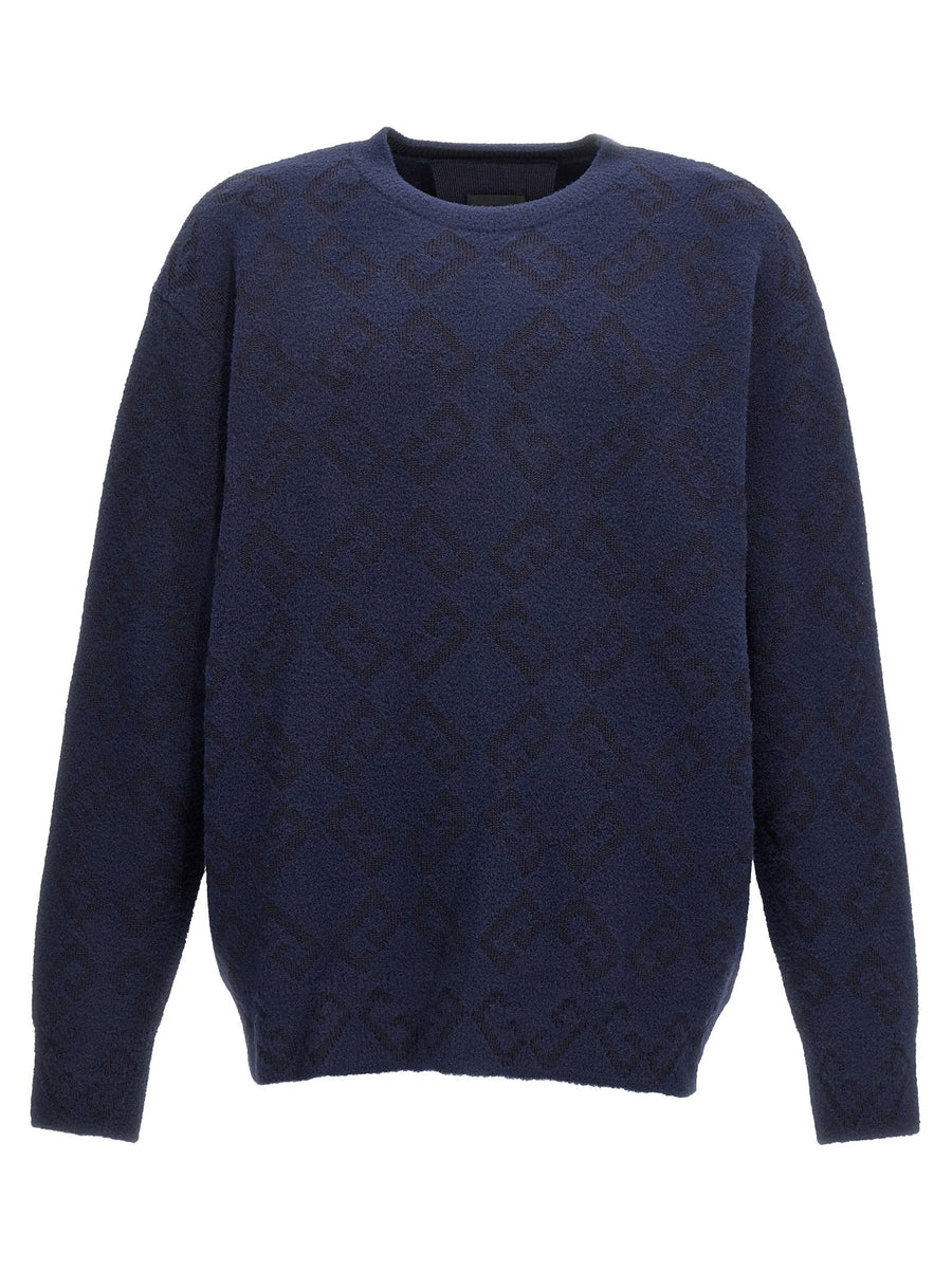 Givenchy Logo-Embroidered Sweater — Navy