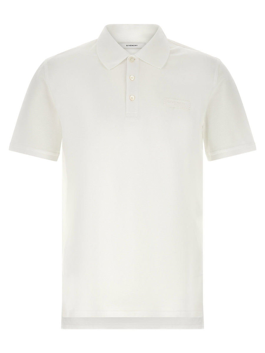 Givenchy Piqué Cotton Polo Shirt — White