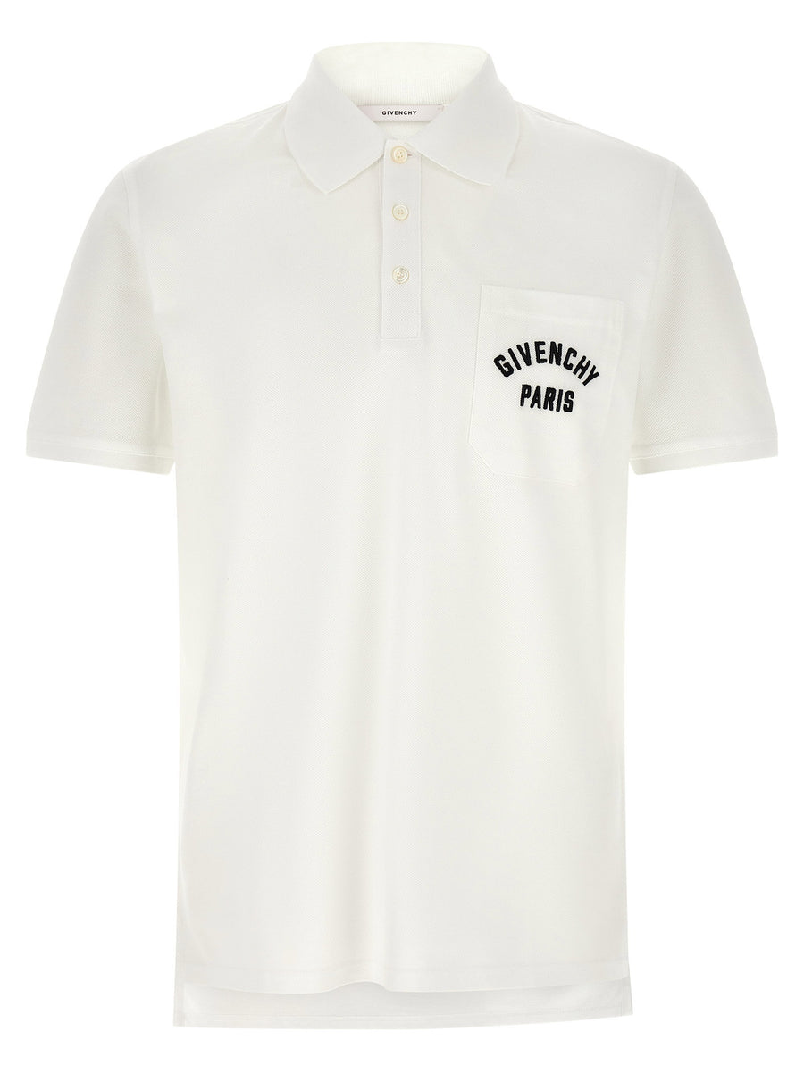 Givenchy Paris Polo Shirt — White