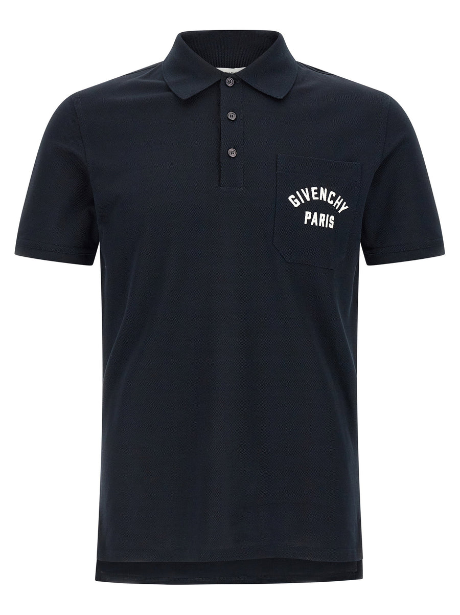 Givenchy Paris Polo Shirt — Navy