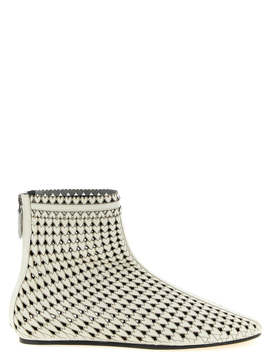 Isabel Marant Ferix Ankle Boot — Cream