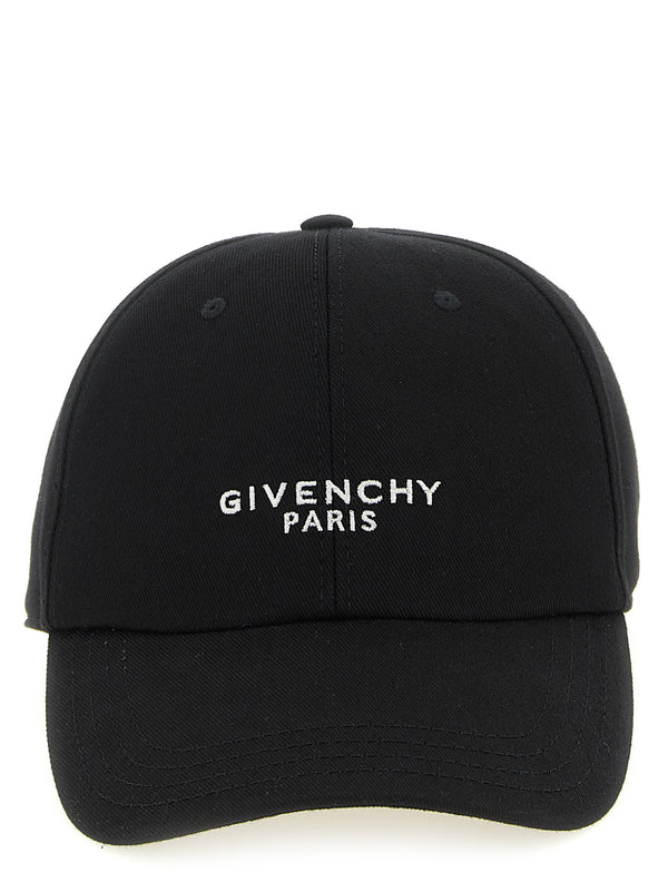 قبعة بيسبول قطن مطرزة بشعار Givenchy شعار — أسود
