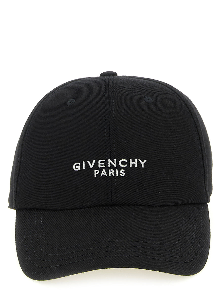 قبعة بيسبول قطن مطرزة بشعار Givenchy شعار — أسود