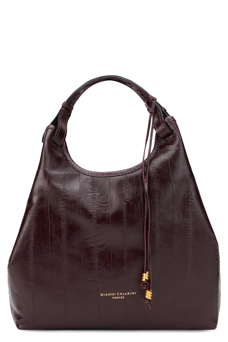 Hobo Bag Antique Ruby Calfskin Handbags
