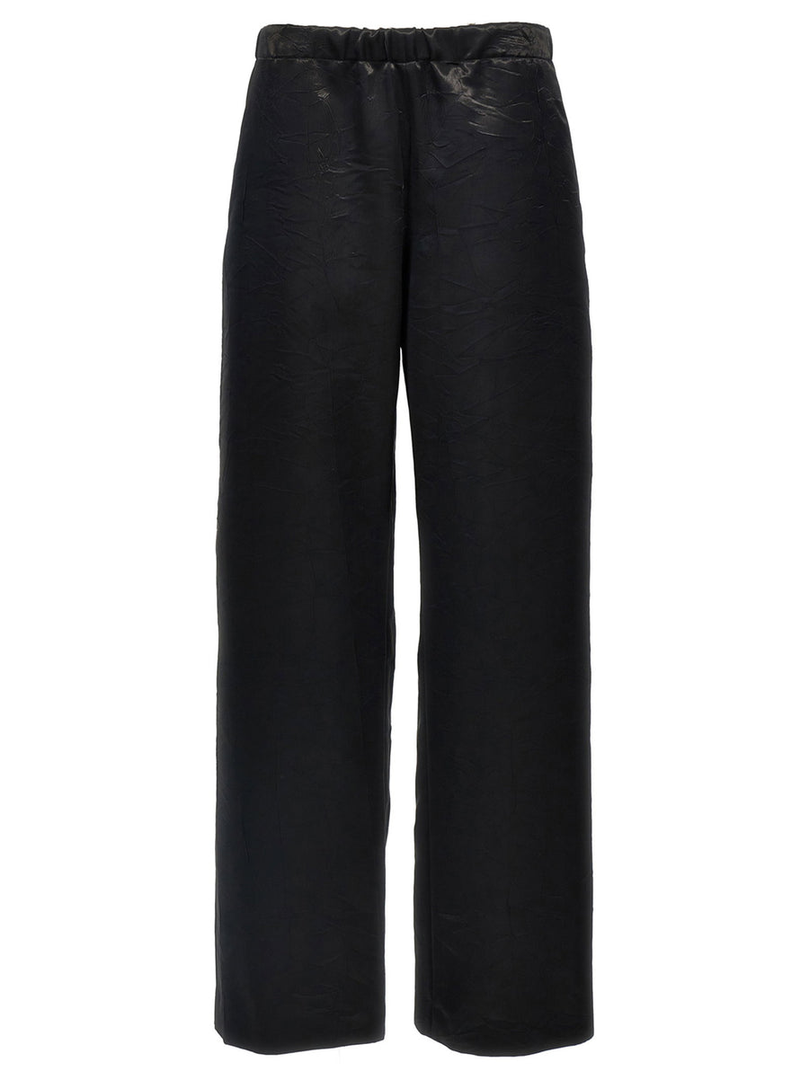 Givenchy Shiny Fabric Trousers — Black