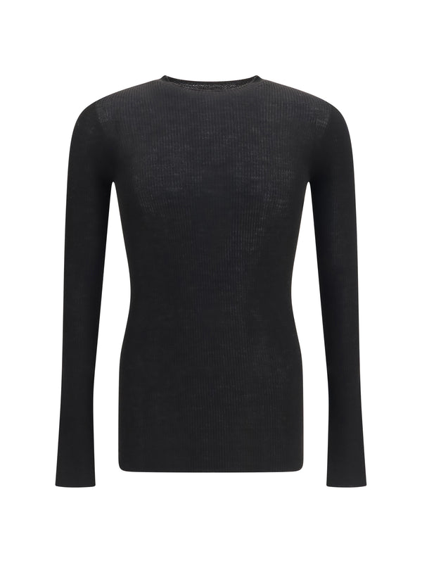 Rick Owens 100% Merino wool sweater in black
