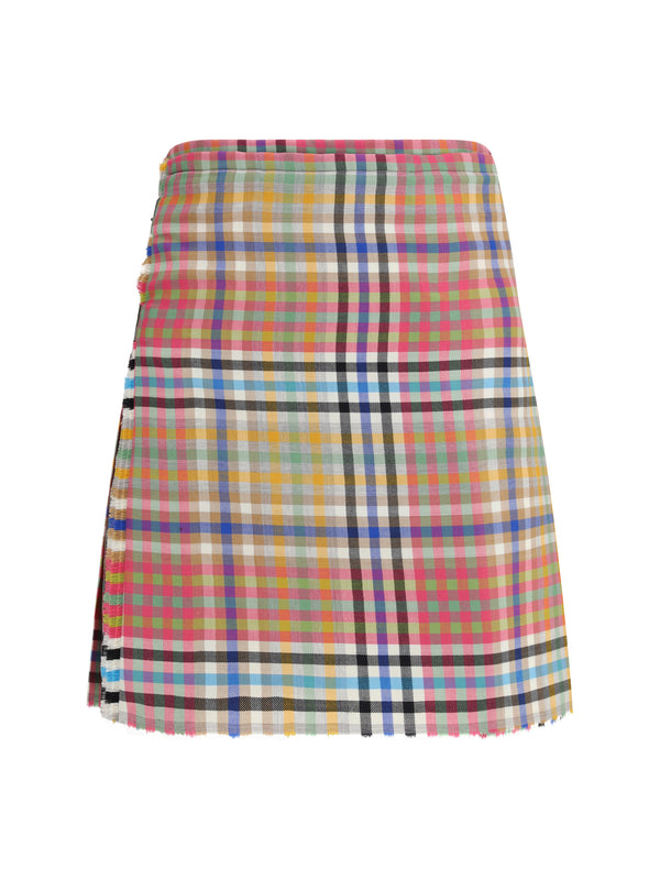 Vivienne Westwood 100% Wool Ovis Aries skirt in multicolor