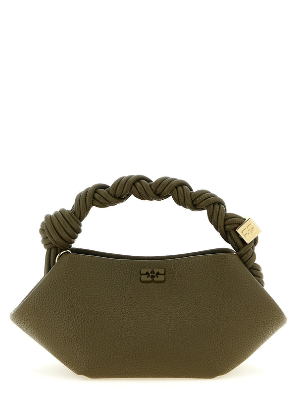 Ganni mini bag in olive green