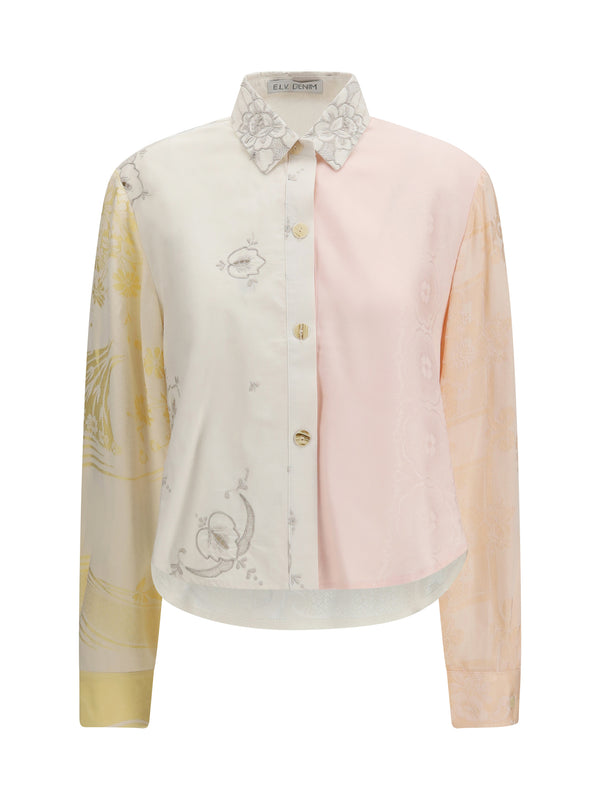 E.L.V. Denim 100% Cotton shirt in multicolor