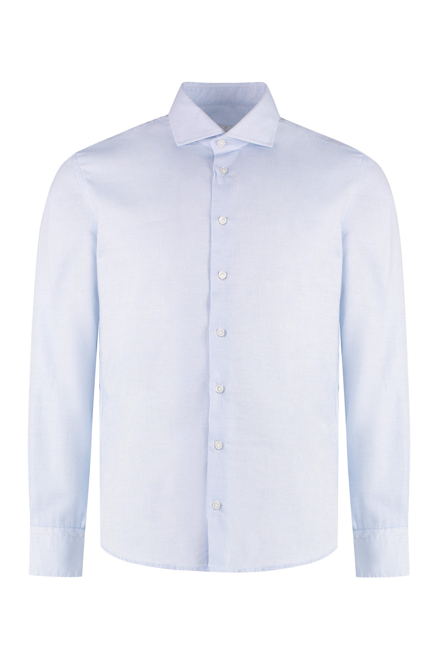 Light Blue Printed Cotton Shirt