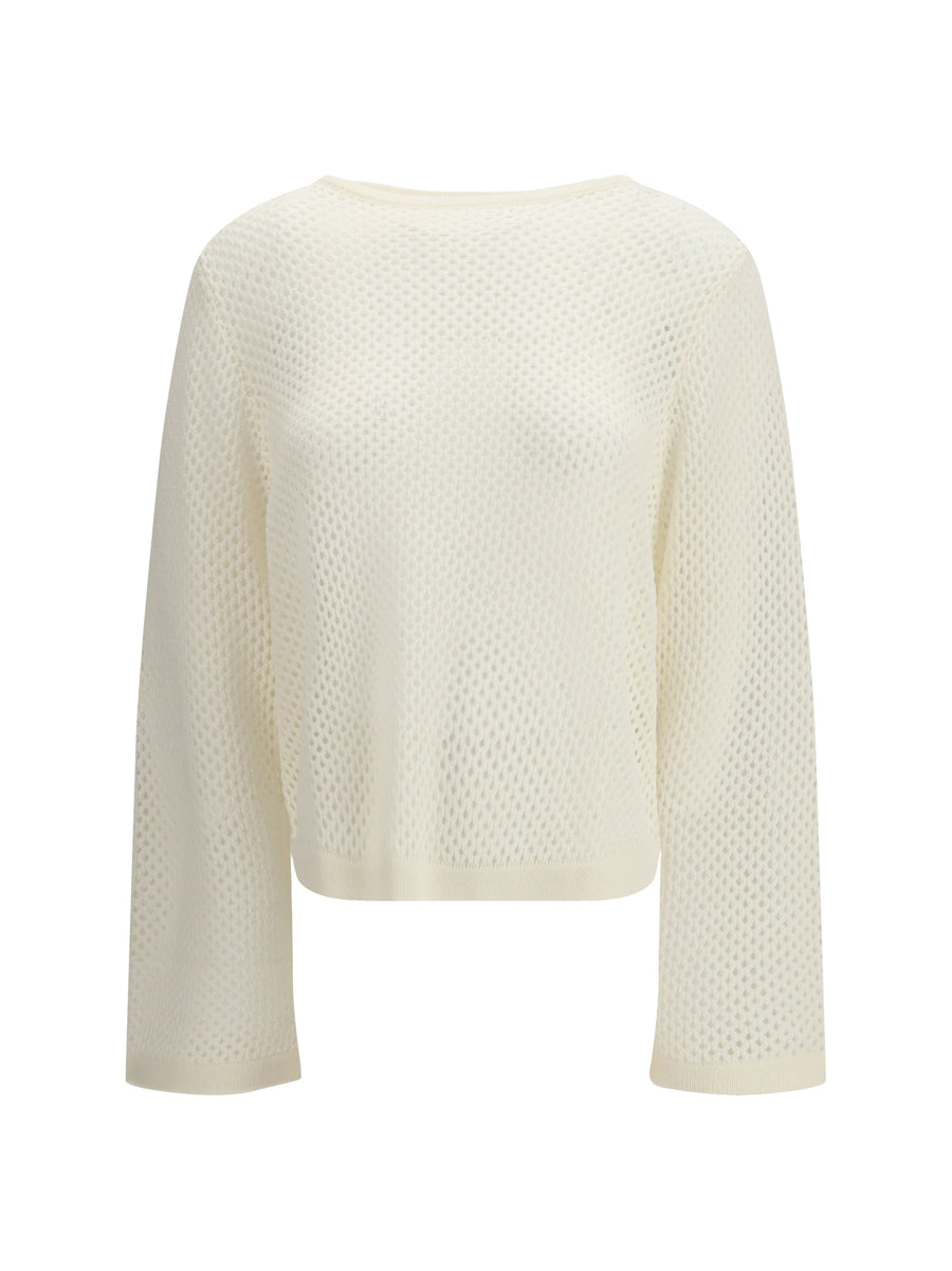 Allude 70% virgin wool sweater in beige
