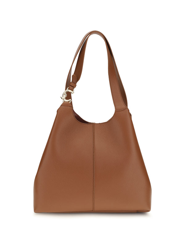 Coccinelle 100% calf leather (Bos Taurus) shoulder bag in brown