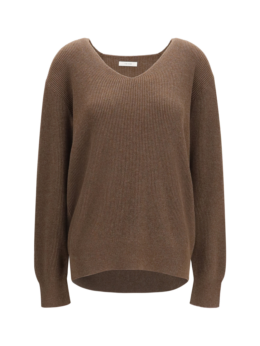 Phef Cotton And Cashmere Sweater Fudge Cotton; Kashmir/capra Hircus Top