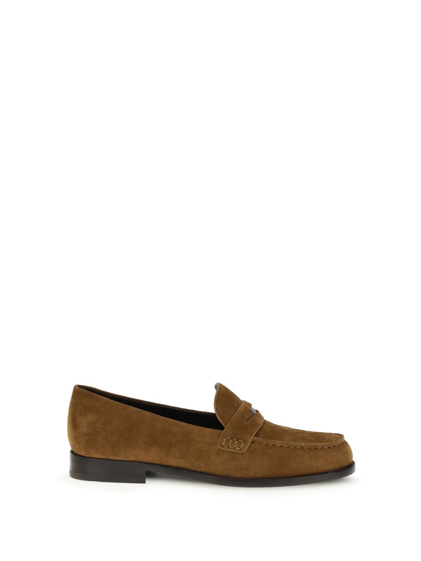 Tory Burch 100% Calf Leather Bos Taurus loafer in brown