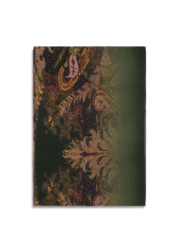 Etro 100% Modal scarf in green