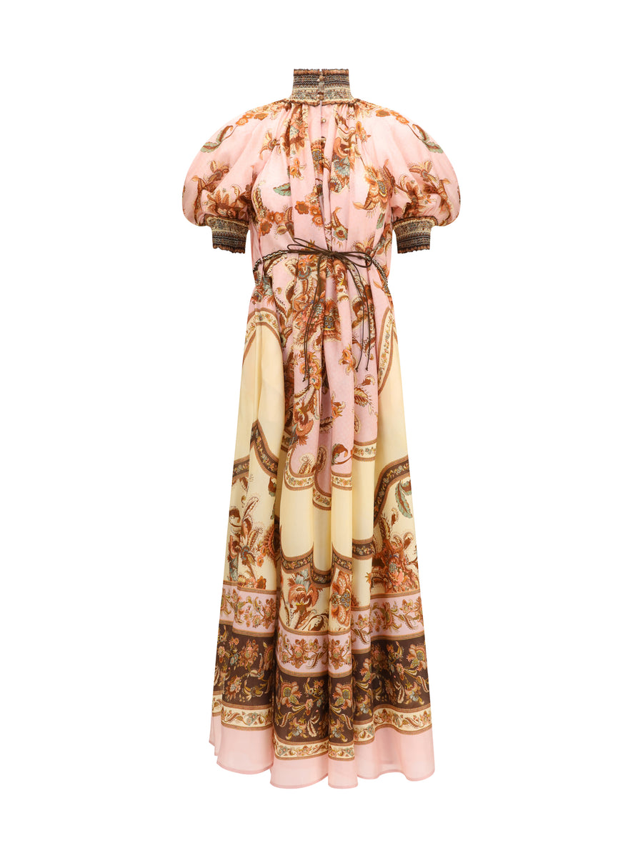 Zimmermann 100% silk dress in pink